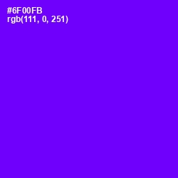 #6F00FB - Purple Heart Color Image