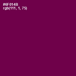 #6F014B - Pompadour Color Image