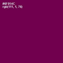 #6F014C - Pompadour Color Image