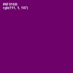 #6F016B - Pompadour Color Image