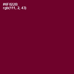#6F022B - Black Rose Color Image