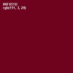 #6F031D - Venetian Red Color Image