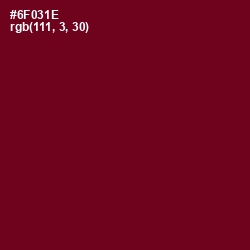#6F031E - Venetian Red Color Image