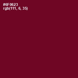 #6F0623 - Black Rose Color Image