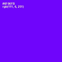 #6F06FB - Purple Heart Color Image