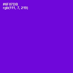 #6F07DB - Purple Heart Color Image