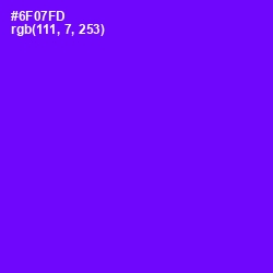 #6F07FD - Purple Heart Color Image