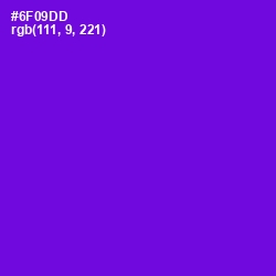 #6F09DD - Purple Heart Color Image