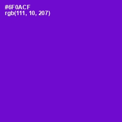#6F0ACF - Purple Heart Color Image