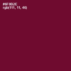 #6F0B2E - Black Rose Color Image