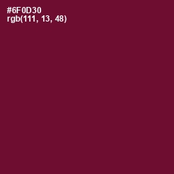 #6F0D30 - Tyrian Purple Color Image