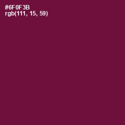 #6F0F3B - Tyrian Purple Color Image