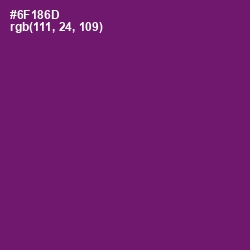 #6F186D - Honey Flower Color Image