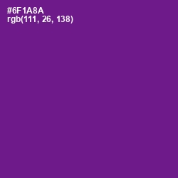 #6F1A8A - Seance Color Image