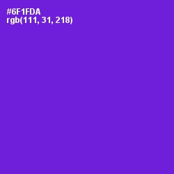 #6F1FDA - Purple Heart Color Image