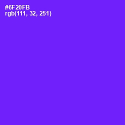 #6F20FB - Purple Heart Color Image