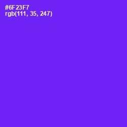 #6F23F7 - Purple Heart Color Image