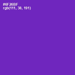 #6F26BF - Royal Purple Color Image