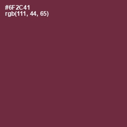 #6F2C41 - Tawny Port Color Image