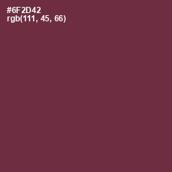 #6F2D42 - Tawny Port Color Image