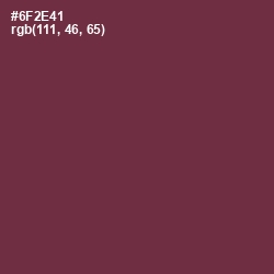 #6F2E41 - Tawny Port Color Image