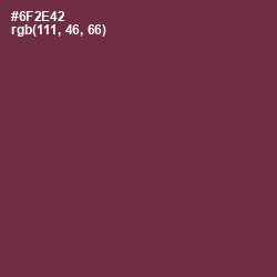 #6F2E42 - Tawny Port Color Image