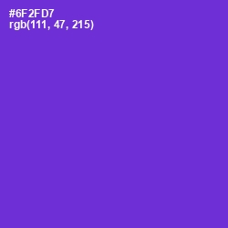 #6F2FD7 - Purple Heart Color Image