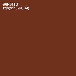 #6F301D - Metallic Copper Color Image