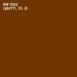 #6F3502 - Nutmeg Wood Finish Color Image