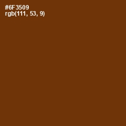 #6F3509 - Nutmeg Wood Finish Color Image