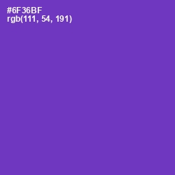 #6F36BF - Royal Purple Color Image