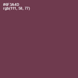 #6F3A4D - Finn Color Image