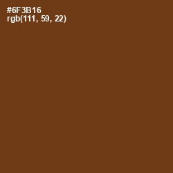 #6F3B16 - Walnut Color Image