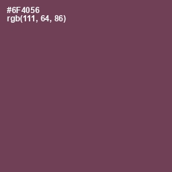 #6F4056 - Eggplant Color Image