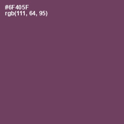 #6F405F - Eggplant Color Image