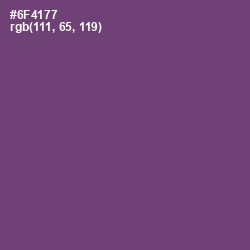 #6F4177 - Smoky Color Image