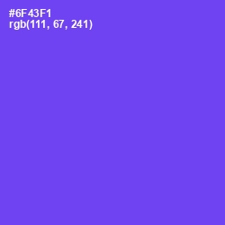 #6F43F1 - Fuchsia Blue Color Image