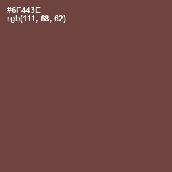 #6F443E - Shingle Fawn Color Image
