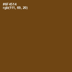 #6F4514 - Horses Neck Color Image