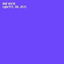 #6F45FB - Fuchsia Blue Color Image