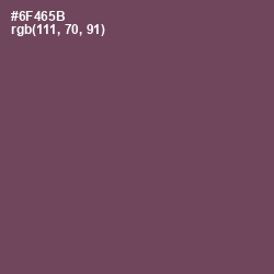 #6F465B - Eggplant Color Image