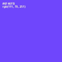 #6F46FB - Fuchsia Blue Color Image