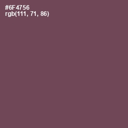 #6F4756 - Eggplant Color Image