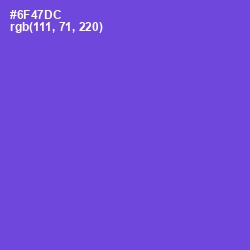 #6F47DC - Fuchsia Blue Color Image