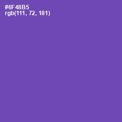 #6F48B5 - Studio Color Image