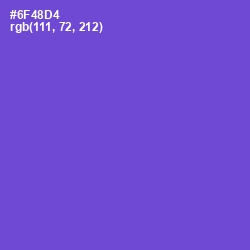 #6F48D4 - Fuchsia Blue Color Image