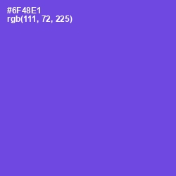 #6F48E1 - Fuchsia Blue Color Image