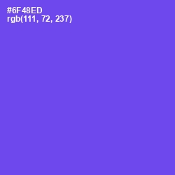 #6F48ED - Fuchsia Blue Color Image