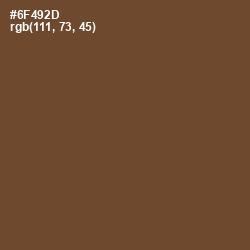 #6F492D - Spice Color Image