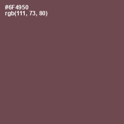 #6F4950 - Eggplant Color Image